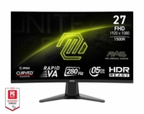 Монітор MSI 27&quot; MAG 276CXF 2xHDMI, DP, Audio, VA, 280Hz, 0.5ms, sRGB 102%, CURVED, AdaptiveSync 9S6-3CE01M-014