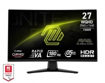 Монітор MSI 27" MAG 274CQF 2xHDMI, DP, Audio, VA, 2560x1440, 180Hz, 0.5ms, sRGB 128%, CURVED, AdaptiveSync 9S6-3CE31T-007