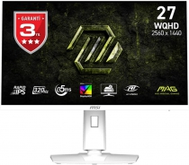 Монітор MSI 27" MAG 274QRFW-X32 2xHDMI, DP, Audio, IPS, 2560x1440, 320Hz, 0.5ms, sRGB 129%, FreeSync, Pivot, HDR400, білий 9S6-3CE49H-028