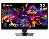Монітор MSI 31.5" MAG 321UP QD-OLED-X24 2xHDMI, DP, USB-C, Audio, QD-OLED, 3840x2160, 240Hz, 0.03ms, DCI-P3 99%, G-SYNC, FreeSync, Pivot, HDR500 9S6-3DD29A-076