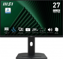 Монітор MSI 27" PRO MP275PG D-Sub, HDMI, MM, IPS, 100Hz, 4ms, sRGB 95%, AdaptiveSync, Pivot 9S6-3PC39M-053