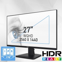Монитор MSI 27" PRO MP275Q 2xHDMI, DP, MM, IPS, 2560x1440, 100Hz, 1ms, sRGB 100%, AdaptiveSync 9S6-3PC3CM-080