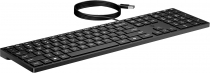 Клавіатура мембранна HP 320K, 109key, USB-A, EN/UK, чорний 9SR37UT