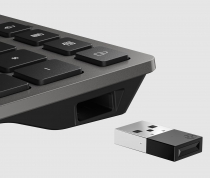 Клавиатура мембранная HP 720 Multi-Device Rechargeable, 109key, WL/BT, EN/UK, чорний 9T5B1AA