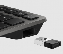 Клавиатура мембранная HP 720 Multi-Device Rechargeable, 109key, WL/BT, EN/UK, чорний 9T5B1AA