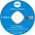 Konica Minolta LK-110 v2 iOption: Форматы DOCX, XLSX, PDF/A (заменяет LK-102, LK-105) (необх, UK-211) A0PD02U