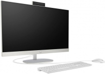Комп&#39;ютер персональний моноблок HP All-in-One 27" FHD IPS AG, AMD R7-7730U, 16GB, F512GB, UMA, WiFi, кл+м, DOS, білий A1QX9EA
