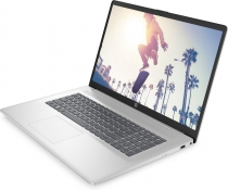 Ноутбук HP 17-cn2020ua 17.3" FHD IPS AG,Intel i5-1235U, 16GB, F512GB, UMA, DOS, серебристый A2BK7EA