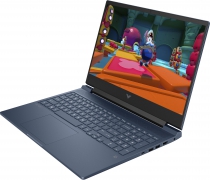 Ноутбук HP Victus 16-r0017ua 16.1" FHD IPS AG, Intel i7-13700H, 32GB, F1024GB, NVD4060-8, DOS, синій A31W9EA