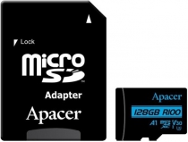 Карта пам'яті Apacer microSD 128GB C10 UHS-I U3 R100/W80MB/s + SD AP128GMCSX10U7-R