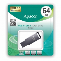 Накопичувач Apacer 64GB USB 3.1 AH360 Ashy AP64GAH360A-1