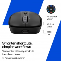 Миша HP 700 Rechargeable, WL/BT, чорний AZ7B0AA