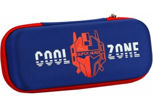 Пенал з тисненням, 1 відділення COOLFORSCHOOL B-8007-dk.blue