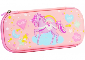 Пенал з тисненням, 1 відділення COOLFORSCHOOL B-8616-pink