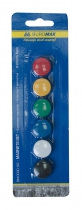 Комплект магнітів, 6шт. х 20мм Buromax BM.0030-62