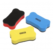 Губка для сухої очистки маркерної дошки МІНІ,70*40*18 мм, асорті, Buromax BM.0075