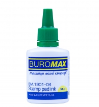 Краска штемпельная 30мл, зелен. Buromax BM.1901-04