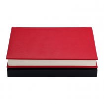 Щоденник недатований GENTLE, A5, червоний, штуч.шкіра/поролон, 336 стор Buromax BM.20090-05