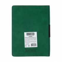 Щоденник недатований VERONA, A5, зелений, штуч. шкіра/поролон, 336 стор Buromax BM.20150-04