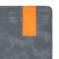 Щоденник недатований VERONA, A5, сірий, штуч. шкіра/поролон, 336 стор Buromax BM.20150-09