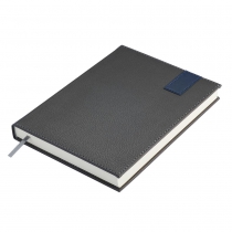 Щоденник недатований VERTICAL, A5, сірий, штуч.шкіра/поролон, 336 стор Buromax BM.20160-09