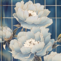 Дневник недатированный полиграфический PEONY, A5, голубой, 336 стр. Buromax BM.20170-14