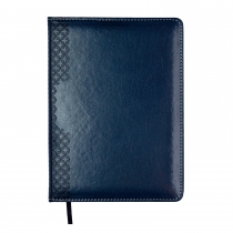 Дневник недатированный VIENNA, A5, синий, штуч.кожа/поролон, 336 стр. Buromax BM.20180-02