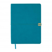 Дневник недатированный BEST, A5, бирюзовый, штуч.кожа, 336 стр. Buromax BM.20190-06