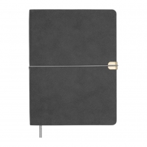 Щоденник недатований BEST, A5, сірий, штуч.шкіра, 336 стор Buromax BM.20190-09
