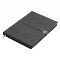 Щоденник недатований BEST, A5, сірий, штуч.шкіра, 336 стор Buromax BM.20190-09