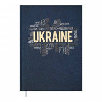 Дневник недатированный UKRAINE, A5, т. синий Buromax BM.2021-03