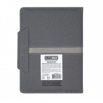 Дневник недатированный NAVIGATOR, A5, серый, штуч.кожа, 336 стр. Buromax BM.20230-09