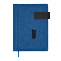 Щоденник недатований GALAXY, A5, синій, штуч.шкіра/поролон, 336 стор Buromax BM.20240-02