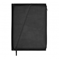 Щоденник недатований CHESTER, A5, чорний, штуч.шкіра/поролон, 336 стор Buromax BM.20270-01