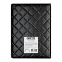 Щоденник недатований DONNA LINE, A5, чорний, штуч.шкіра/поролон, 336 стор Buromax BM.20300-01