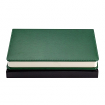 Щоденник недатований PRIME, A5, зелений, штуч.шкіра/поролон, 336 стор Buromax BM.20380-04