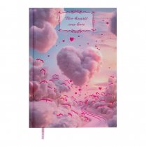 Щоденник недатований поліграфічний ROMANTIC, A5, блакитний, 336 стор Buromax BM.20400-14