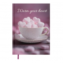 Щоденник недатований поліграфічний ROMANTIC, A5, світло-рожевий, 336 стор Buromax BM.20400-43