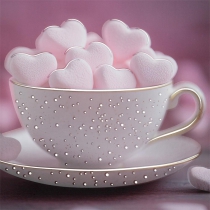 Щоденник недатований поліграфічний ROMANTIC, A5, світло-рожевий, 336 стор Buromax BM.20400-43