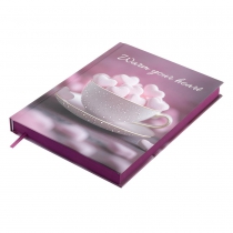 Щоденник недатований поліграфічний ROMANTIC, A5, світло-рожевий, 336 стор Buromax BM.20400-43