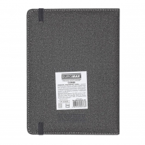 Щоденник недатований COMBI, A5, сірий, штуч.шкіра/поролон, 336 стор Buromax BM.20500-09