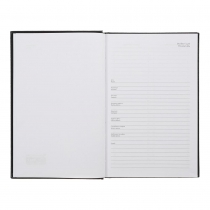 Щоденник недатований  AIRY, A5, чорний , бумвініл, 336 стор Buromax BM.20731-01