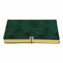 Щоденник недатований VELOUR, A5, зелений, штуч.шкіра, 336 стор Buromax BM.20770-04