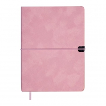 Щоденник недатований VELOUR, A5, рожевий, штуч.шкіра, 336 стор Buromax BM.20770-10