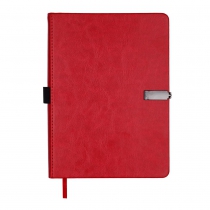 Щоденник недатований LEGEND, A5, червоний, штуч.шкіра, 336 стор Buromax BM.20790-05