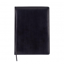 Дневник недатированный BRAVO, L2U, A4, черный, штуч.кожа/поролон, 336 стр. Buromax BM.20970-01