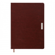 Дневник недатированный SALERNO, L2U, А4, коричневый, искусственная кожа Buromax BM.2099-25