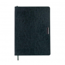 Щоденник недатований SALERNO, L2U, А4, зелений, штуч.шкіра, 336 стор Buromax BM.20990-04