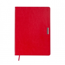 Дневник недатированный SALERNO, L2U, А4, серый, штуч.кожа, 336 стр. Buromax BM.20990-09