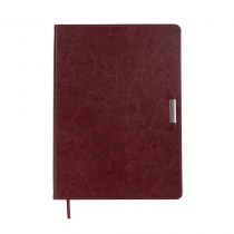 Дневник недатированный SALERNO, L2U, А4, коричневый, штуч.кожа, 336 стр. Buromax BM.20990-25